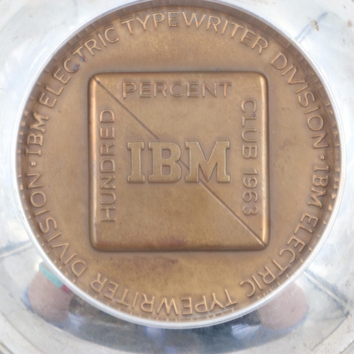 101 - CARTIER: sterling silver and bronze presentation bowl from IBM Hundred Percent Club 1963, for the Ne... 