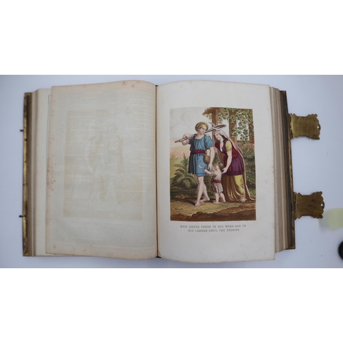 112 - Leather and brass bound The Holy Bible, William Collins, Sons & Co. UK P&P Group 3 (£30+VAT for the ... 