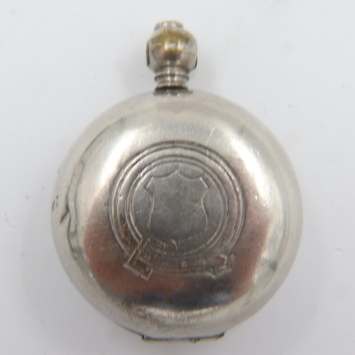 117 - Silver plated full sovereign case, spring and clasp in working order. UK P&P Group 0 (£6+VAT for the... 