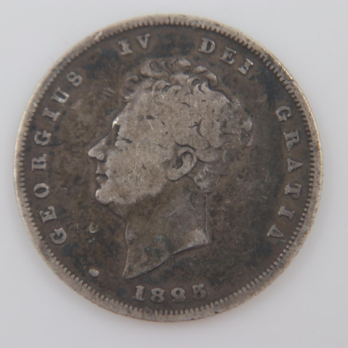 128 - 1825 - silver Shilling of George IV. UK P&P Group 0 (£6+VAT for the first lot and £1+VAT for subsequ... 