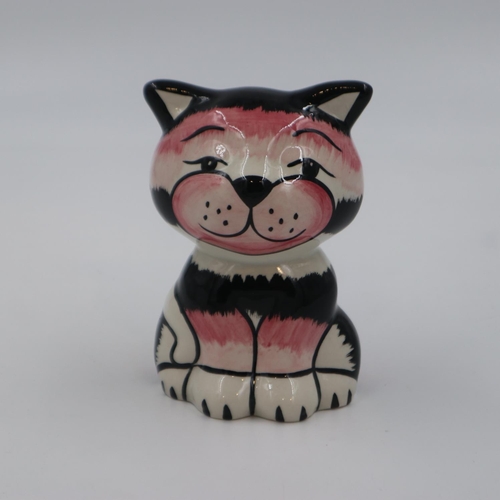 173 - Lorna Bailey cat, Mack, no cracks or chips, H: 13 cm. UK P&P Group 1 (£16+VAT for the first lot and ... 