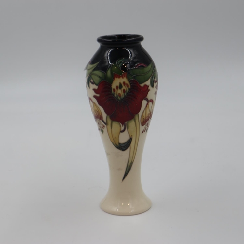 245 - Moorcroft vase in the Anna Lilly pattern, 1998, H: 21 cm. UK P&P Group 1 (£16+VAT for the first lot ... 