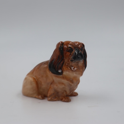 250 - Royal Doulton hand painted dog, no cracks or chips, H: 80 mm. UK P&P Group 1 (£16+VAT for the first ... 