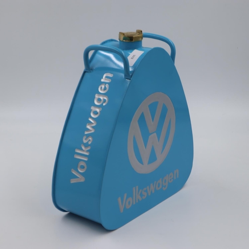 260 - Blue Volkswagen petrol can, H: 34 cm. UK P&P Group 3 (£30+VAT for the first lot and £8+VAT for subse... 