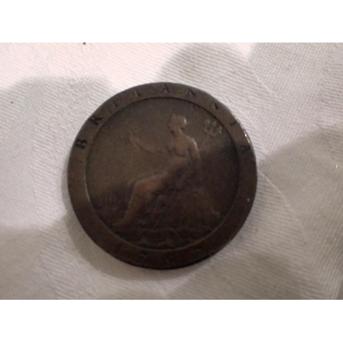 1095 - 1797 - Cartwheel penny of king George III. UK P&P Group 0 (£6+VAT for the first lot and £1+VAT for s... 