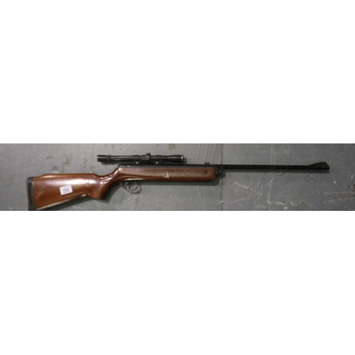 292 - BSA Meteor .22 air rifle with scope. UK P&P Group 3 (£30+VAT for the first lot and £8+VAT for subseq... 