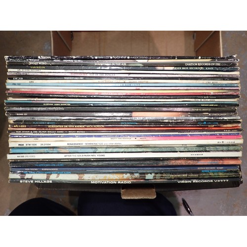 1389 - Thirty five mixed rock records including AC/DC, Whitesnake, Van Halen etc. Not available for in-hous... 