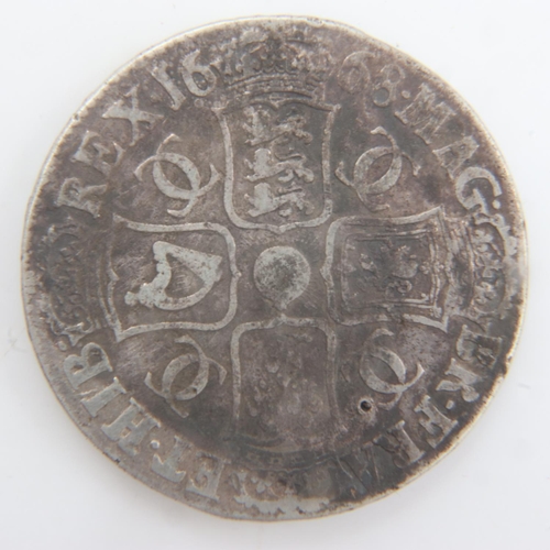 2003 - 1668 silver crown of Charles II. UK P&P Group 0 (£6+VAT for the first lot and £1+VAT for subsequent ... 