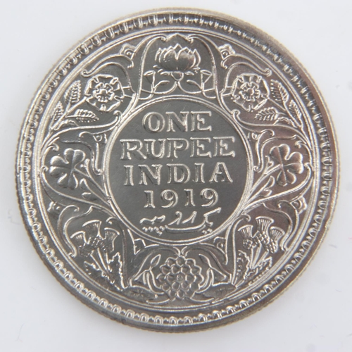 2006 - 1919 - silver Rupee of George V - aEF. UK P&P Group 0 (£6+VAT for the first lot and £1+VAT for subse... 