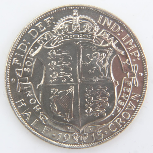 2010 - 1915 - silver half crown of George V - VF. UK P&P Group 0 (£6+VAT for the first lot and £1+VAT for s... 