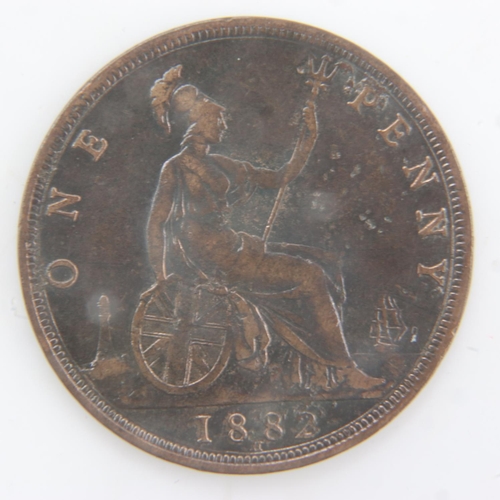 2034 - 1882 Heaton mint Penny of queen Victoria - aVF. UK P&P Group 0 (£6+VAT for the first lot and £1+VAT ... 