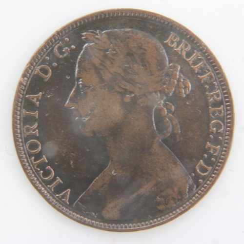 2034 - 1882 Heaton mint Penny of queen Victoria - aVF. UK P&P Group 0 (£6+VAT for the first lot and £1+VAT ... 