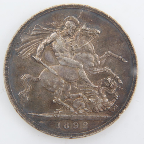 2035 - 1892 silver crown of Queen Victoria. UK P&P Group 0 (£6+VAT for the first lot and £1+VAT for subsequ... 