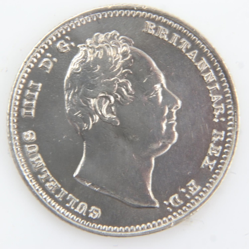 2036 - 1834 - Silver Shilling of William IV - EF. UK P&P Group 0 (£6+VAT for the first lot and £1+VAT for s... 