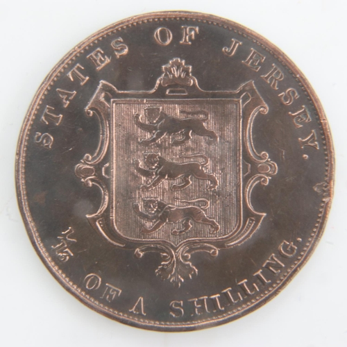 2037 - 1861 Jersey Penny of queen Victoria - aVF. UK P&P Group 0 (£6+VAT for the first lot and £1+VAT for s... 