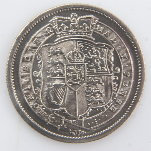 2038 - 1816 - silver Shilling of George III -EF. UK P&P Group 0 (£6+VAT for the first lot and £1+VAT for su... 