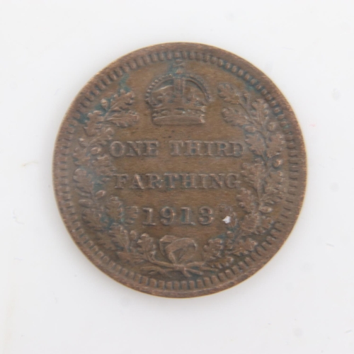 2047 - 1913 - one third Farthing of George V - EF. UK P&P Group 0 (£6+VAT for the first lot and £1+VAT for ... 