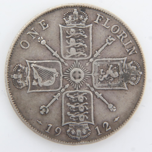 2051 - 1912 silver florin of George V. UK P&P Group 0 (£6+VAT for the first lot and £1+VAT for subsequent l... 