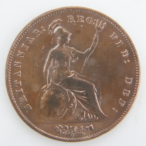 2061 - 1858 - Bun head Penny of queen Victoria - gF. UK P&P Group 0 (£6+VAT for the first lot and £1+VAT fo... 