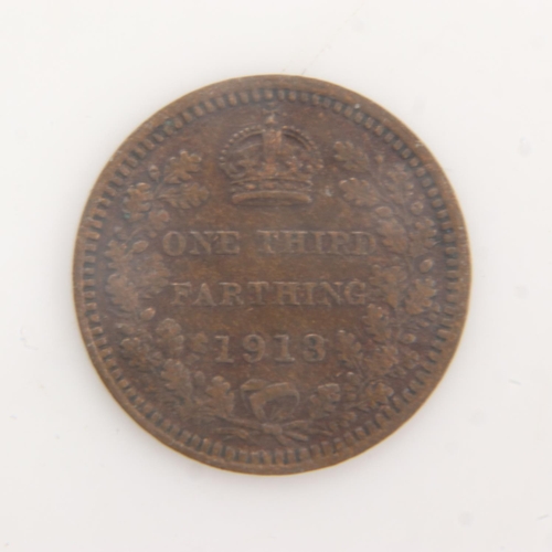 2063 - 1913 one-third farthing of George V. UK P&P Group 0 (£6+VAT for the first lot and £1+VAT for subsequ... 