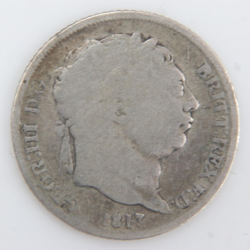 2073 - 1817 - Silver Sixpence of George III - F. UK P&P Group 0 (£6+VAT for the first lot and £1+VAT for su... 