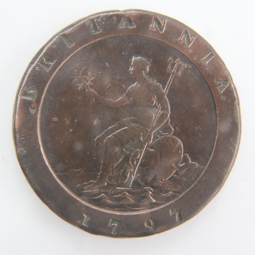 2079 - 1797 - Cartwheel twopence of George III - VF. UK P&P Group 0 (£6+VAT for the first lot and £1+VAT fo... 