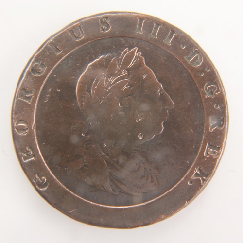 2079 - 1797 - Cartwheel twopence of George III - VF. UK P&P Group 0 (£6+VAT for the first lot and £1+VAT fo... 