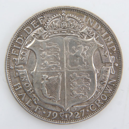 2087 - 1927 Silver half crown of George V - nEF. UK P&P Group 0 (£6+VAT for the first lot and £1+VAT for su... 