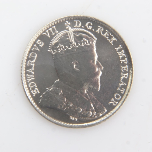 2091 - 1904 - silver 5 Cents of Edward VII - aEF. UK P&P Group 0 (£6+VAT for the first lot and £1+VAT for s... 