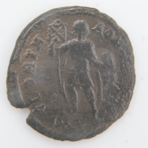 2092 - c326AD - Roman follis with early Christoform image on staff. UK P&P Group 0 (£6+VAT for the first lo... 