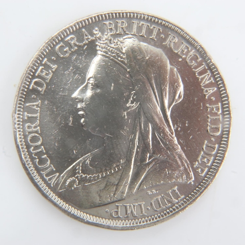 2097 - 1895 - silver Crown of queen Victoria. UK P&P Group 0 (£6+VAT for the first lot and £1+VAT for subse... 