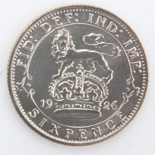 2105 - 1926 - Silver Sixpence of George V - VF. UK P&P Group 0 (£6+VAT for the first lot and £1+VAT for sub... 