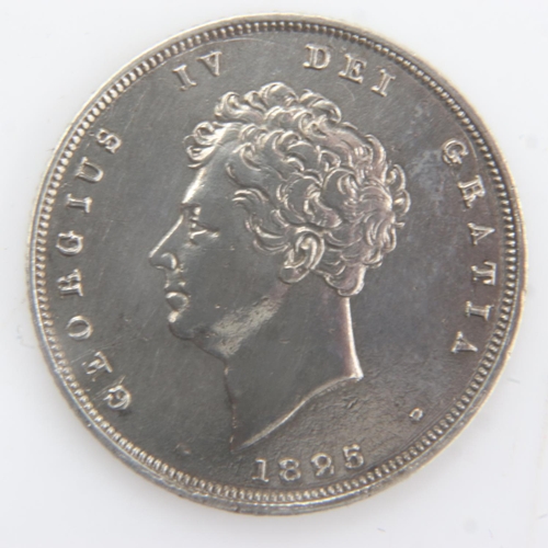 2107 - 1825 - Silver Shilling of George IV - nEF. UK P&P Group 0 (£6+VAT for the first lot and £1+VAT for s... 