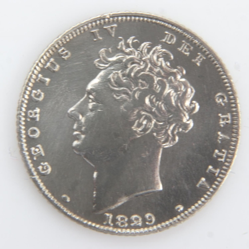 2110 - 1929 - silver Sixpence of George IV - aEF. UK P&P Group 0 (£6+VAT for the first lot and £1+VAT for s... 