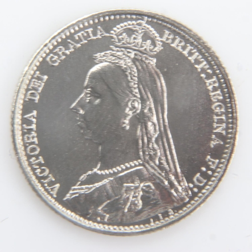 2114 - 1887 - silver sixpence of queen Victoria - nEF. UK P&P Group 0 (£6+VAT for the first lot and £1+VAT ... 