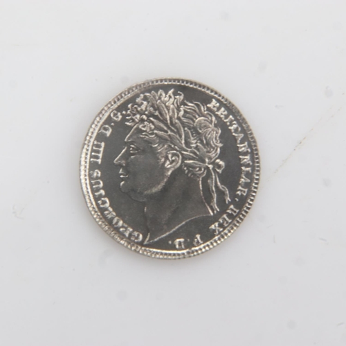 2118 - 1822 - silver Maundy Penny of George IV - EF. UK P&P Group 0 (£6+VAT for the first lot and £1+VAT fo... 