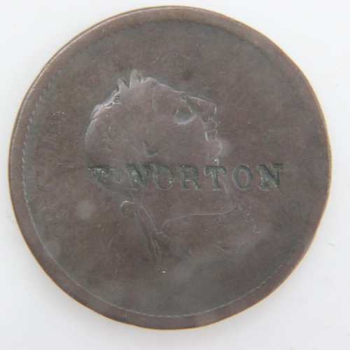 2130 - 1806 - Georgian Penny counterstamped with 