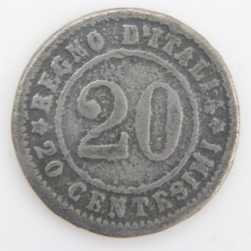 2139 - 1894 - Silver Italian 20 Centesimi - aVF. UK P&P Group 0 (£6+VAT for the first lot and £1+VAT for su... 