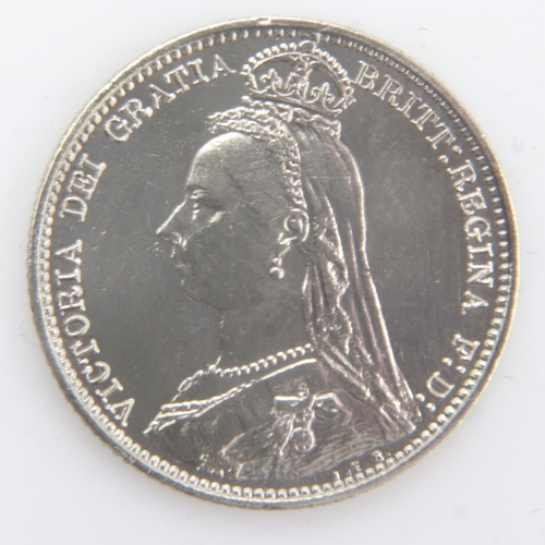 2141 - 1887 - silver sixpence of queen Victoria - nEF. UK P&P Group 0 (£6+VAT for the first lot and £1+VAT ... 