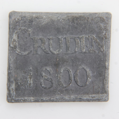 2148 - 1800 - Parish of Cruden, Scotland communion token. UK P&P Group 0 (£6+VAT for the first lot and £1+V... 