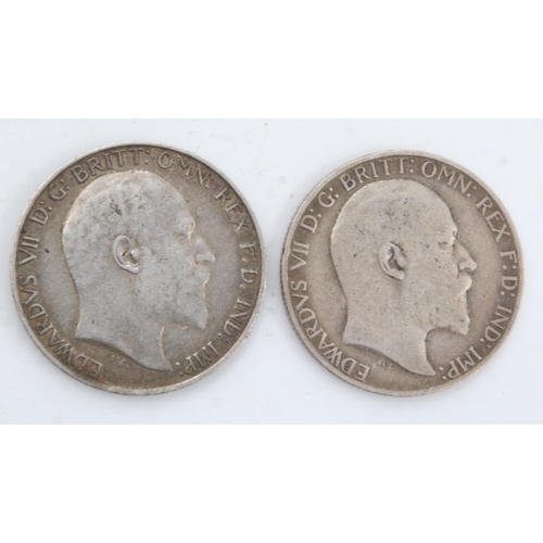 2184 - Two silver florins of Edward VII - 1902 and 1904. UK P&P Group 0 (£6+VAT for the first lot and £1+VA... 