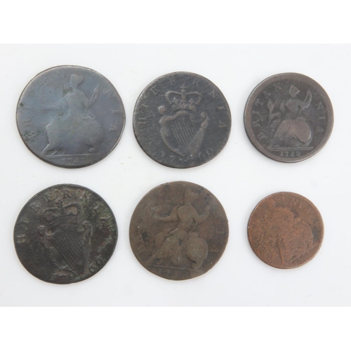 2191 - Seven mixed early milled workhouse tkens - circulated. UK P&P Group 0 (£6+VAT for the first lot and ... 