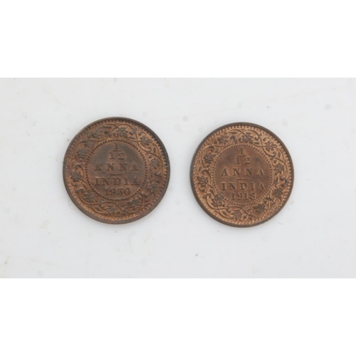 2195 - 1918 and 1930 Uncirculated 1/12 Annas of George V - UNC. UK P&P Group 0 (£6+VAT for the first lot an... 