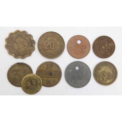 2205 - Mixed lot of tallies and tokens from early 20th century. UK P&P Group 0 (£6+VAT for the first lot an... 