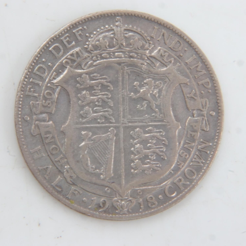 2225 - 1918 silver half crown of George V. UK P&P Group 0 (£6+VAT for the first lot and £1+VAT for subseque... 