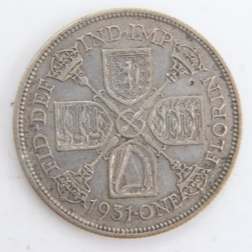 2227 - 1931 silver florin of George V. UK P&P Group 0 (£6+VAT for the first lot and £1+VAT for subsequent l... 