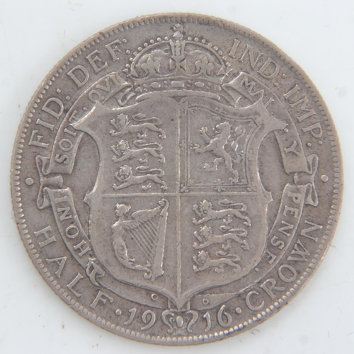 2231 - 1916 silver half crown of George V. UK P&P Group 0 (£6+VAT for the first lot and £1+VAT for subseque... 