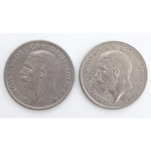 2244 - Two silver florins of George V, 1935 & 36 - lustre. UK P&P Group 0 (£6+VAT for the first lot and £1+... 