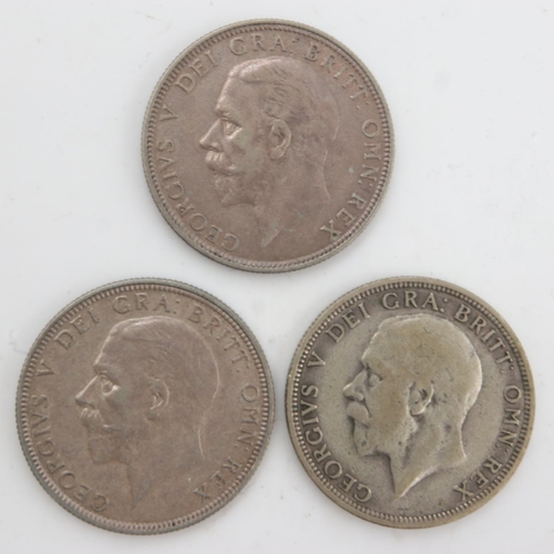 2247 - Three silver florins of George V, 1931, 32 & 33. UK P&P Group 0 (£6+VAT for the first lot and £1+VAT... 