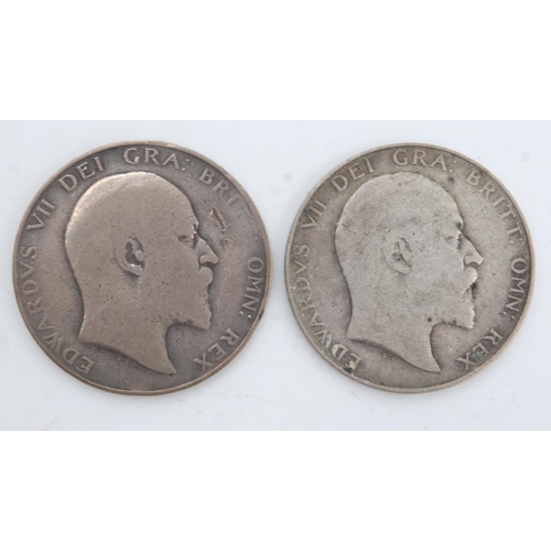 2252 - Two silver half crowns of Edward VII, 1906 & 09. UK P&P Group 0 (£6+VAT for the first lot and £1+VAT... 